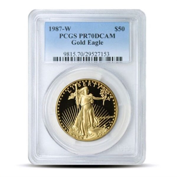 1987-W 1 oz Proof American Gold Eagle Coin - A Collector's Gem