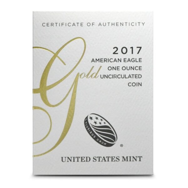 Buy 2017 1 oz Burnished American Gold Eagle Coin (Box + CoA) - Image 2