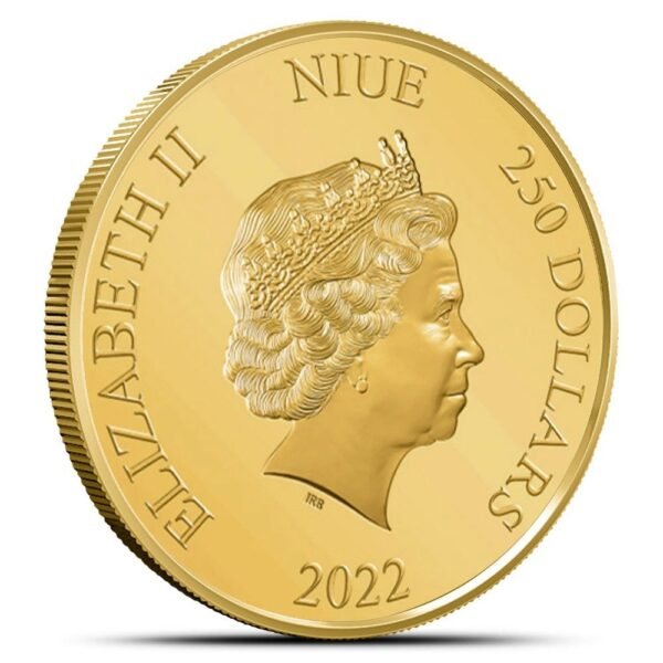 2022 1 oz Proof Niue Gold Classic Superhero Flash Coin - Image 2