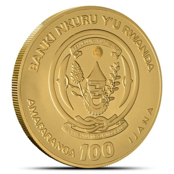 2024 1 oz Rwandan Leopard Gold Coin (BU) - Image 2
