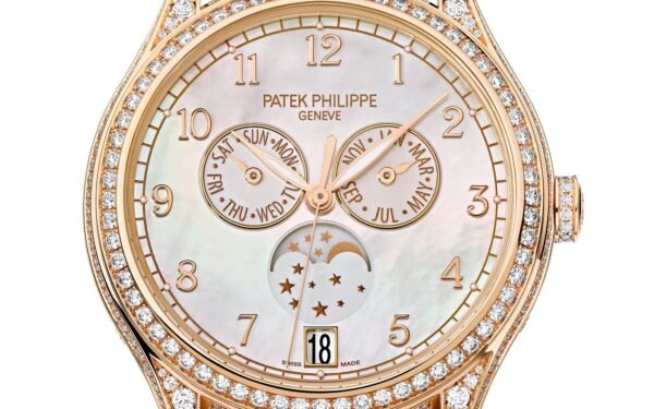 Buy Patek Philippe 4948R-001 Complications Annual Calendar Moon Phases White MOP Dial 38mm Diamond Bezel - Image 2
