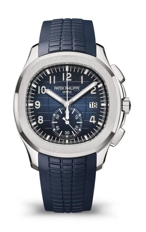 Buy Patek Philippe 5968G-001 Aquanaut Chronograph White Gold Blue Dial - Image 7