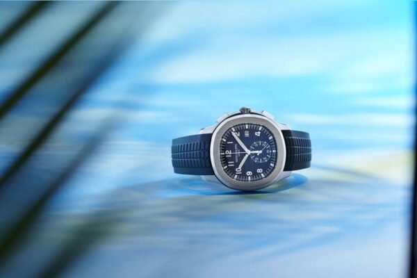 Buy Patek Philippe 5968G-001 Aquanaut Chronograph White Gold Blue Dial - Image 8