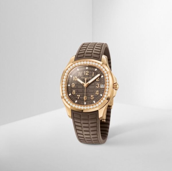 Buy Patek Philippe 5268/200R-010 Aquanaut Luce Rose Gold Taupe Grey-Brown Dial Diamond Bezel - Image 10