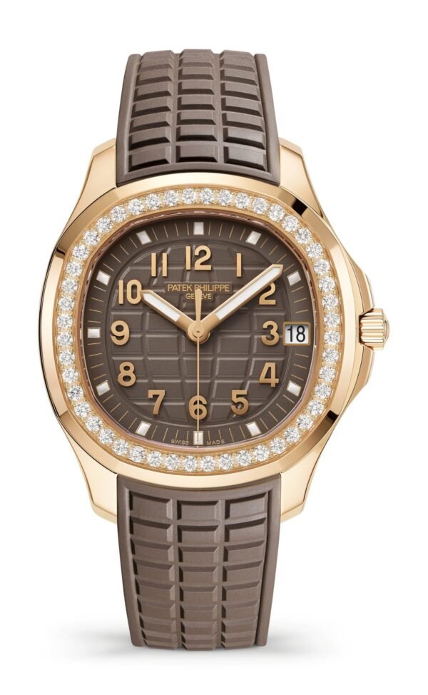 Buy Patek Philippe 5268/200R-010 Aquanaut Luce Rose Gold Taupe Grey-Brown Dial Diamond Bezel - Image 9