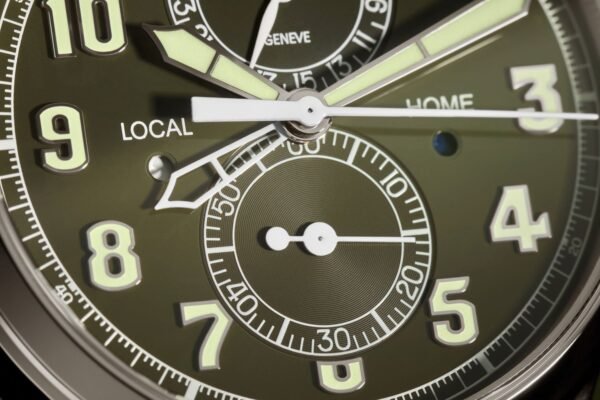 Buy Patek Philippe 5924G-010 Complications Calatrava Pilot Travel Time Chronograph White Gold Khaki Green Dial - Image 4