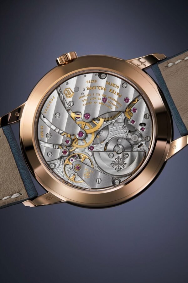Buy Patek Philippe 5224R-001 Complications Calatrava 24-Hour Display Travel Time Rose Gold Blue Dial - Image 8
