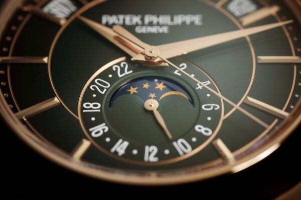 Buy Patek Philippe 5205R-011 Complications Annual Calendar Moon Phases Rose Gold Olive Green Dial - Image 3