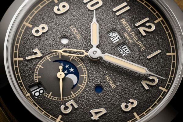 Buy Patek Philippe 5326G-001 Complications Annual Calendar Travel Time White Gold Textured Grey Dial - Image 10