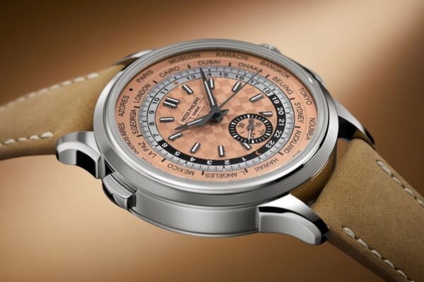 Buy Patek Philippe 5935A-001 Complications World Time Flyback Chronograph Stainless Steel Rose Opaline Dial - Image 6