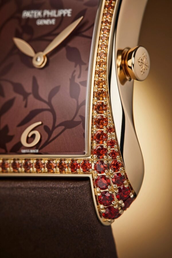 Buy Patek Philippe 4962/200R-001 Gondolo Serata Ladies White Gold Gem Set Bezel Brown Dial Quartz - Image 6
