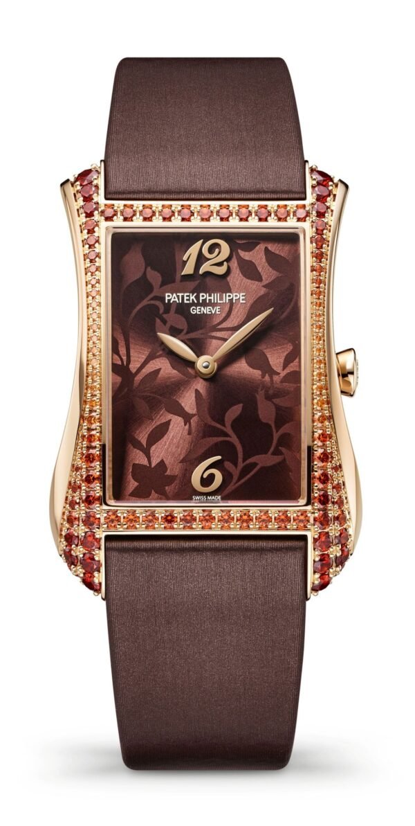 Buy Patek Philippe 4962/200R-001 Gondolo Serata Ladies White Gold Gem Set Bezel Brown Dial Quartz - Image 8