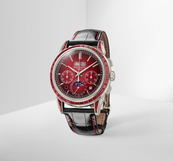 Buy Patek Philippe 5271/12P-010 Grand Complications Chronograph Perpetual Calendar Platinum Ruby Set Red Dial - BRAND NEW - Image 4