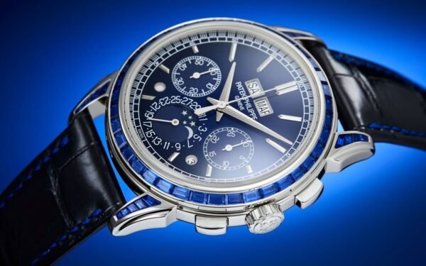 Buy Patek Philippe 5271/11P-010 Grand Complications Chronograph Perpetual Calendar Platinum Sapphire Set Blue Dial - BRAND NEW - Image 2