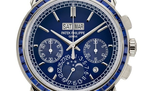 Buy Patek Philippe 5271/11P-010 Grand Complications Chronograph Perpetual Calendar Platinum Sapphire Set Blue Dial - BRAND NEW - Image 7