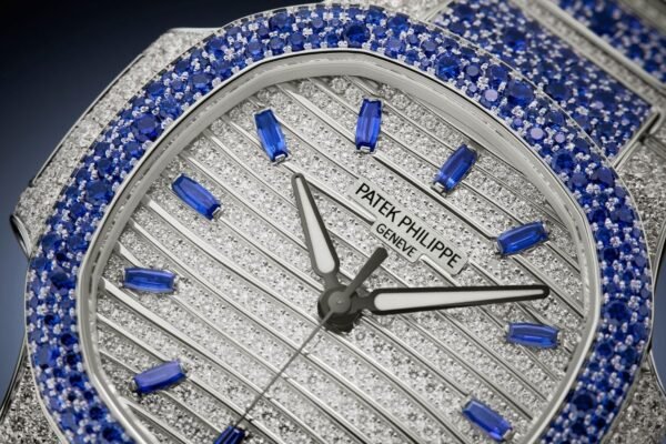 Buy Patek Philippe 7118/1451G-001 Nautilus Haute Joaillerie White Gold Set With Sapphires & Diamonds - BRAND NEW - Image 2