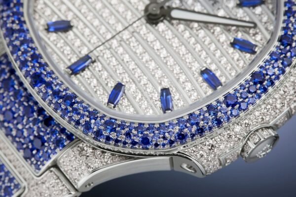 Buy Patek Philippe 7118/1451G-001 Nautilus Haute Joaillerie White Gold Set With Sapphires & Diamonds - BRAND NEW - Image 3