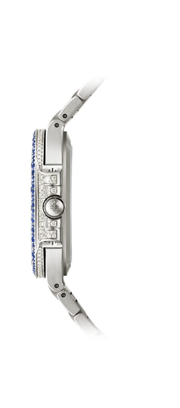 Buy Patek Philippe 7118/1451G-001 Nautilus Haute Joaillerie White Gold Set With Sapphires & Diamonds - BRAND NEW - Image 8