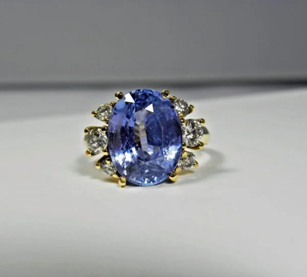 10.80 Carat Certified Natural Unheated Blue Sapphire a - Image 7