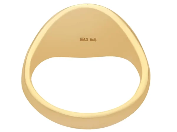 Antique 1920s Yellow Gold Signet Ring - Image 6