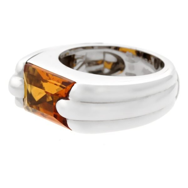 Audemars Piguet Citrine White Gold Ring Sz 6 1/2 - Image 2