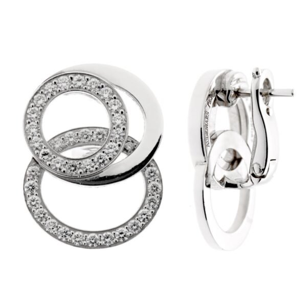Audemars Piguet Millenary Diamond White Gold Earrings - Image 2