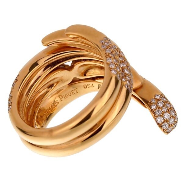 Audemars Piguet Rose Gold Diamond Cocktail Ring Sz 6 1/2 - Image 3