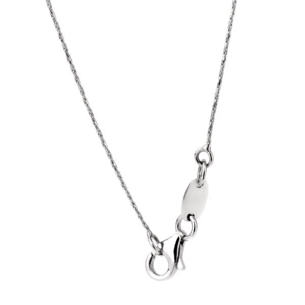 Banco Oro Diamond Line White Gold Necklace - Image 2