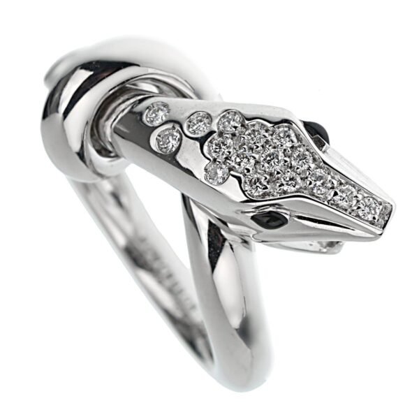 Boucheron Kaa Snake White Gold Diamond Ring