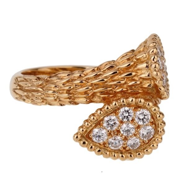 Boucheron Serpent Boheme Toi et Moi Diamond Gold Ring - Image 4