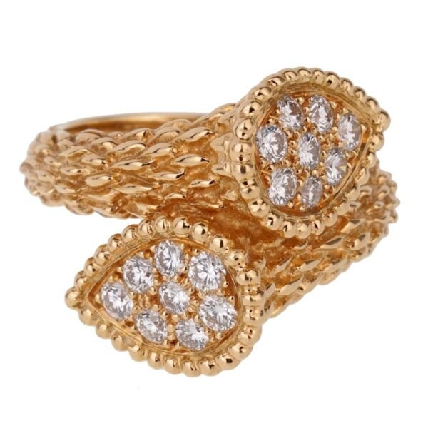 Boucheron Serpent Boheme Toi et Moi Diamond Gold Ring - Image 3