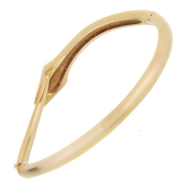 Boucheron Snake Vintage Yellow Gold Bangle Bracelet - Image 3