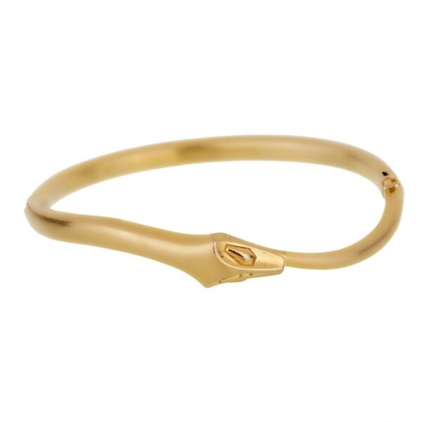 Boucheron Snake Vintage Yellow Gold Bangle Bracelet - Image 2