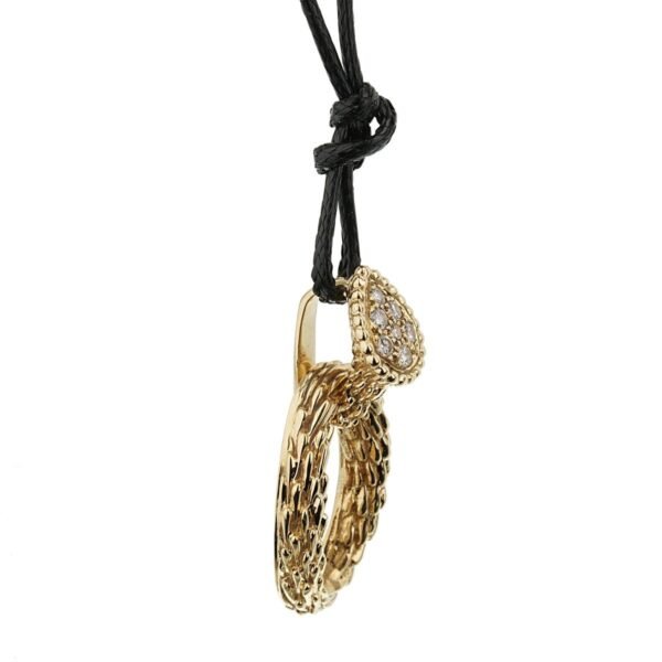 Boucheron Vintage Serpent Boheme Diamond Yellow Gold Necklace - Image 2