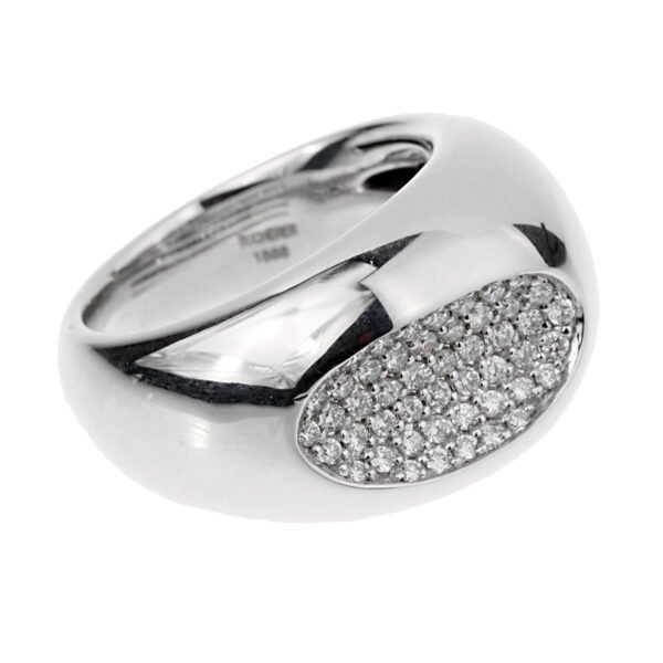 Bucherer Diamond Cocktail White Gold Ring Sz 6 1/2