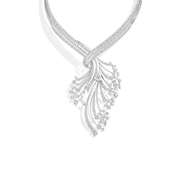 Buy Chaumet Déferlante Necklace - White gold, diamonds