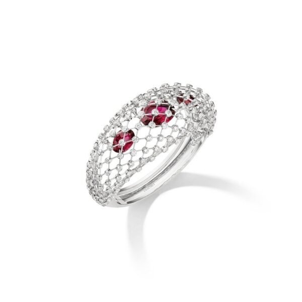 Buy Chaumet Lacis Bracelet - White gold, rubellites, diamonds