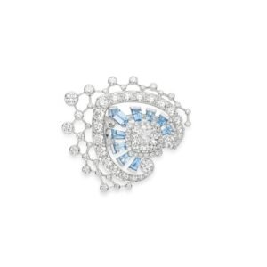 Buy Chaumet Promenades Impériales Ring - White gold, diamonds, aquamarines