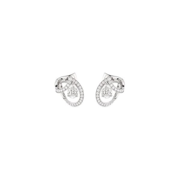 Buy Joséphine Aigrette earrings - White gold, diamonds