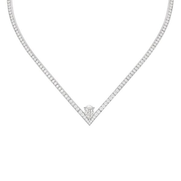 Buy Joséphine Aigrette necklace - White gold, diamonds