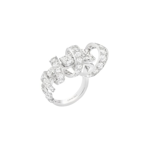 Buy Torsade de Chaumet ring - White gold, diamonds - Image 2
