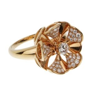 Bvlgari Divas’ Dream 18k Rose Gold Diamond Cocktail Ring