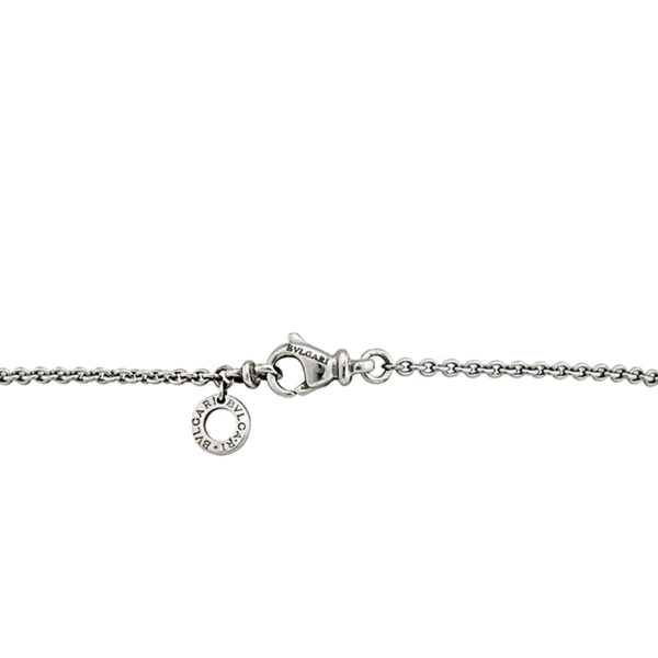 Bvlgari Pyramid Diamond White Gold Pendant Necklace - Image 2