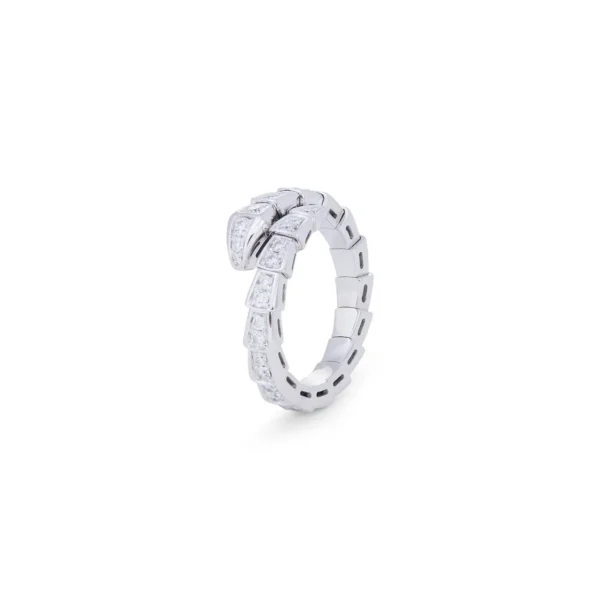Bvlgari Serpenti Viper Rose Gold Diamond Ring - Image 4
