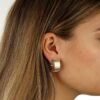Bvlgari Tubogas Yellow & White Gold Earrings - Image 3