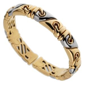 Bvlgari Vintage 18K Yellow Gold Cuff Bangle
