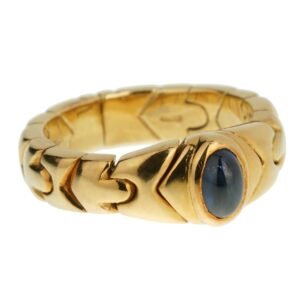 Bvlgari Vintage Sapphire Alveare Yellow Gold Ring