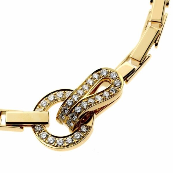 Cartier Agrafe Diamond Gold Necklace - Image 4