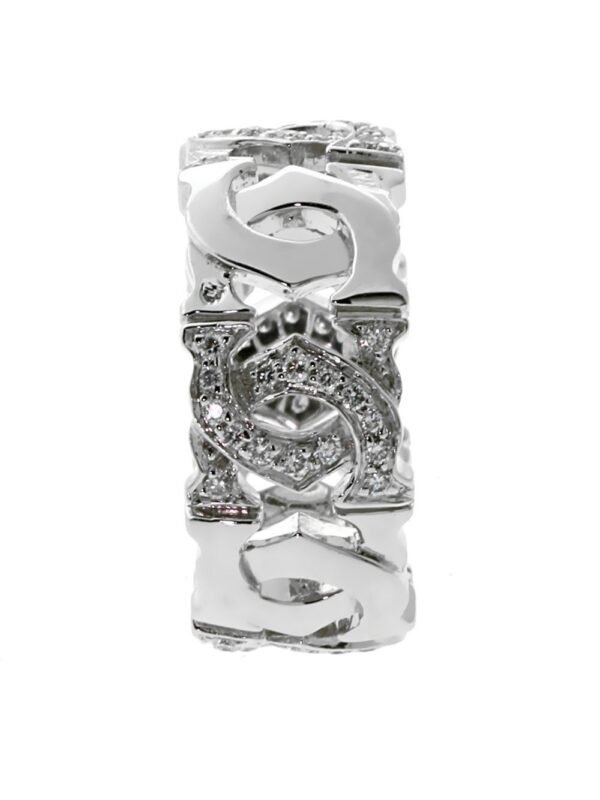 Cartier C Diamond White Gold Ring - Image 3