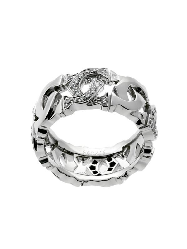 Cartier C Diamond White Gold Ring - Image 2